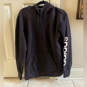 Black Adidas hoodie EUC M